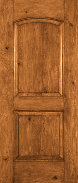 Rustic Knotty Alder 2-Panel - KA159 - MASTERGRAIN Doors