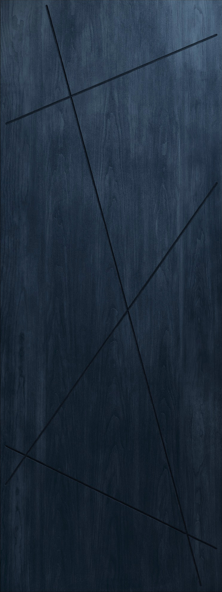 The Milo Contemporary Cherry Engraved Fiberglass Exterior Door