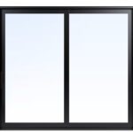 Lift and Slide Patio Door by MASTERGRAIN - 2 panels - Black