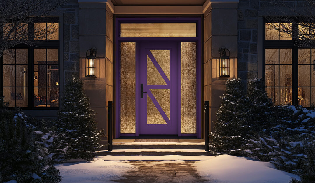 MASTERGRAIN™ Fiberglass Door | YourStyle™ Edge Smooth | E831-2264 | Passionate Purple (SW 6981)