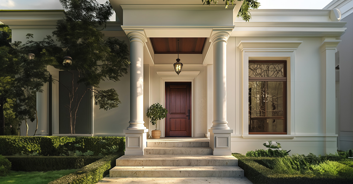 The Ultimate Guide to Energy-Efficient Front Doors: MASTERGRAIN Fiberglass Door C218 Classic Cherry Cigar