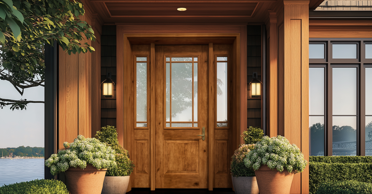 MASTERGRAIN Fiberglass Door, Knotty Alder, KA165