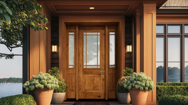 MASTERGRAIN Fiberglass Door, Knotty Alder, KA165