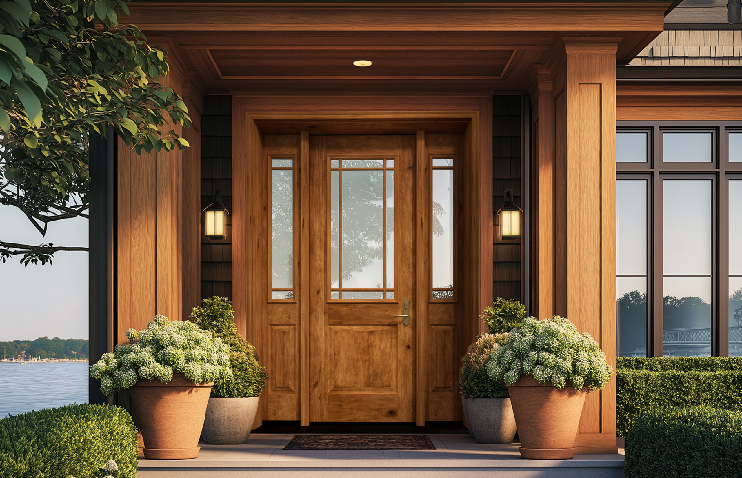 MASTERGRAIN Fiberglass Door, Knotty Alder, KA165