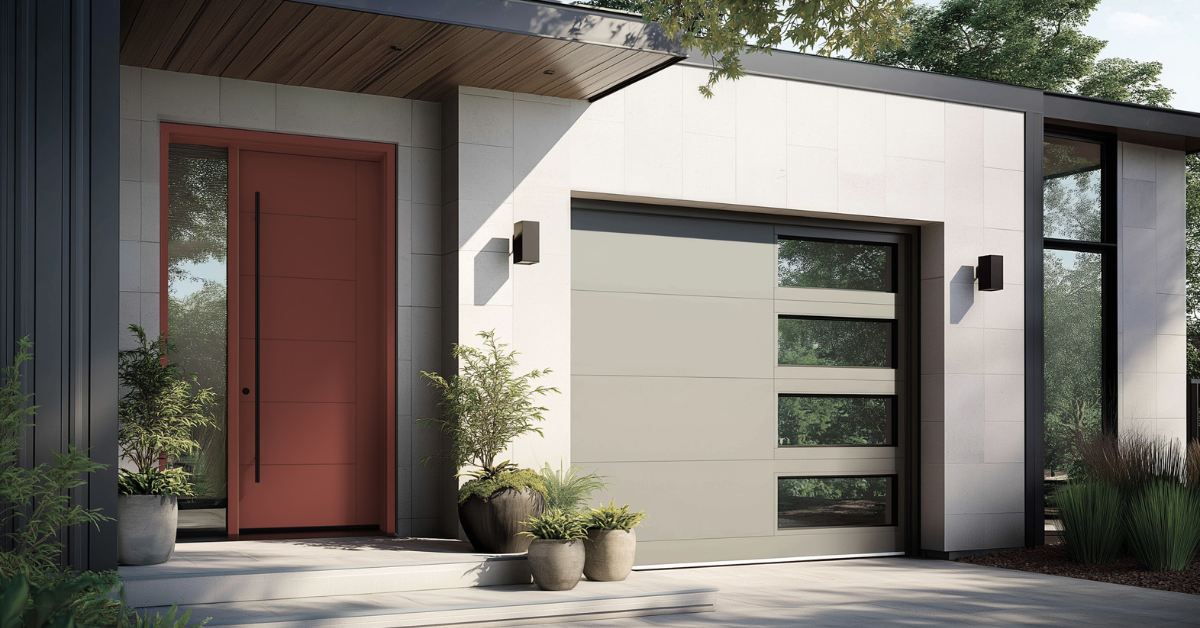 MASTERGRAIN Fiberglass Door, Edge Smooth Engraved, E551