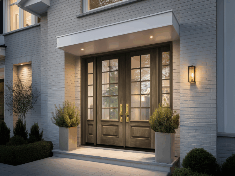 MASTERGRAIN Double Entry Fiberglass Door