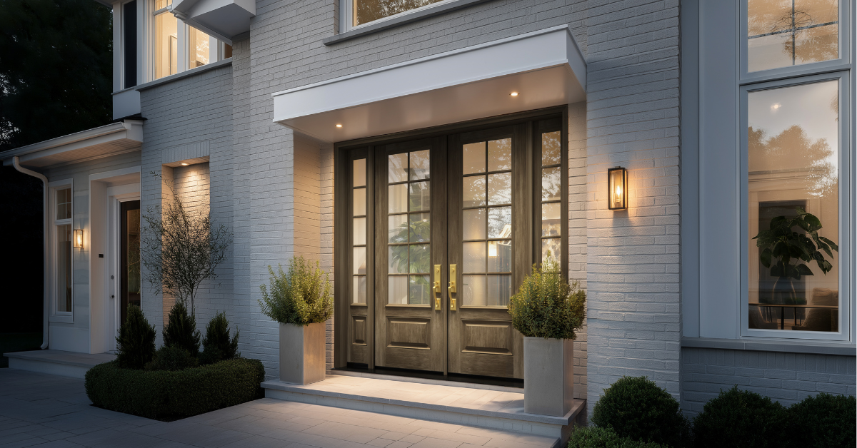 MASTERGRAIN Double Entry Fiberglass Door